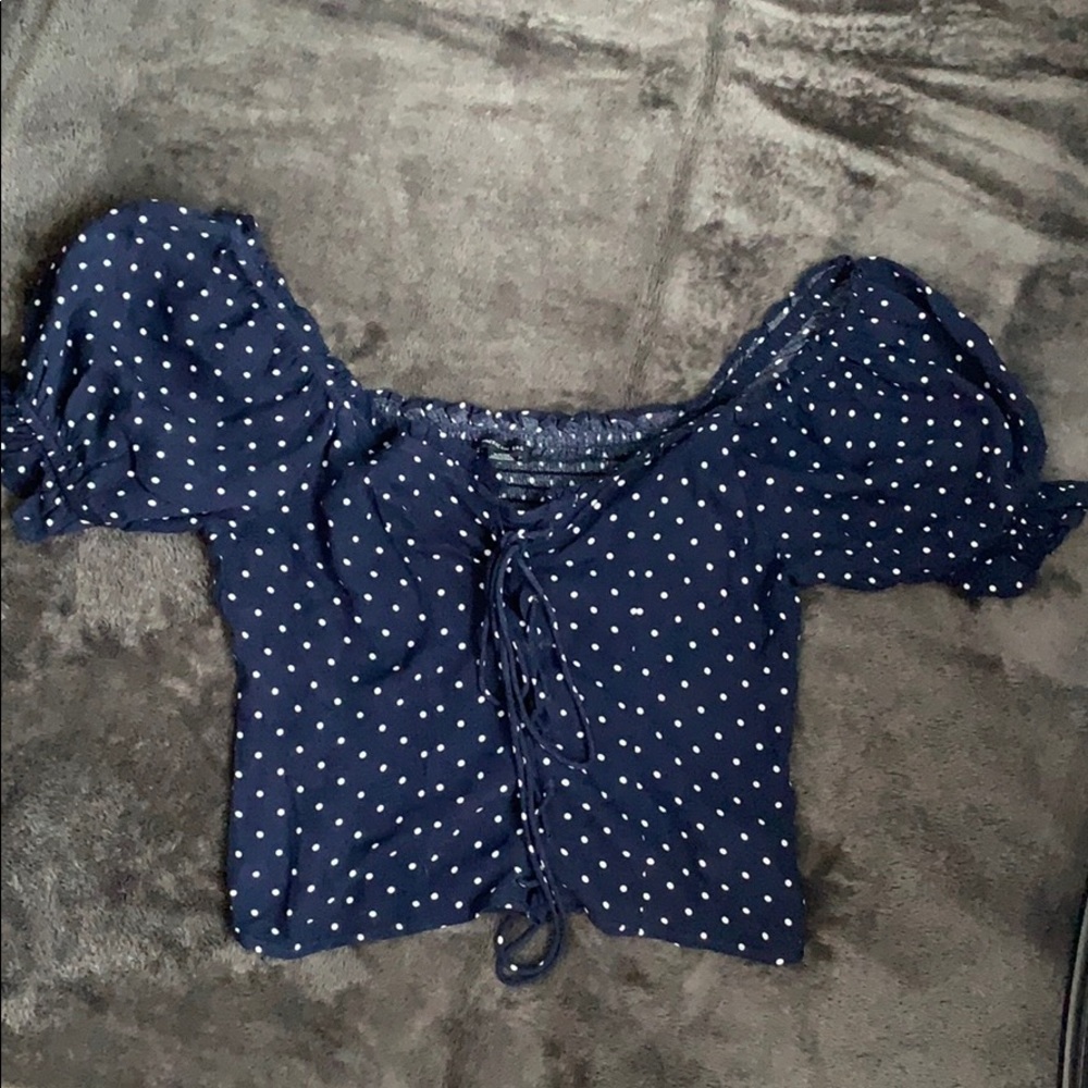 American Eagle Polka Dot Top NWT